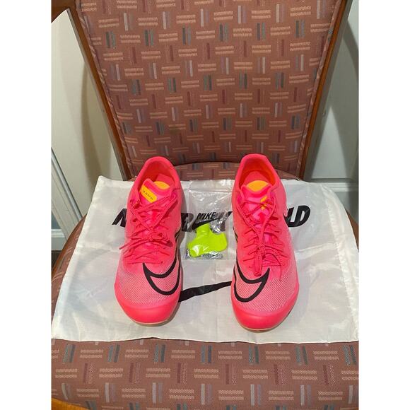 Nike Other - New Nike Mens Size 10 Ja Fly 4 Track Sprint Spikes Hyper Pink Orange DR2741-600